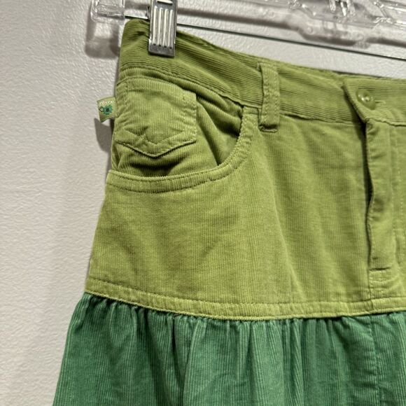 NWT The Children's Place Skirt Midi Tiered Adjustable Corduroy Cotton Girls 10 - Picture 2 of 7